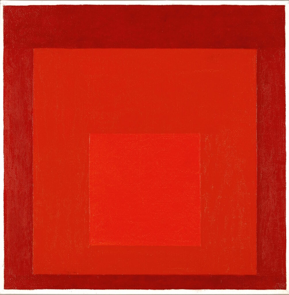 Josef Albers Study for Homage to the Square: Distant Glow 1962 Olio su masonite 45,7 x 45,7 cm Vitart Fine Arts S.A., Lugano © Josef Albers by SIAE 2026 Foto: Daniele De Lonti, Milano